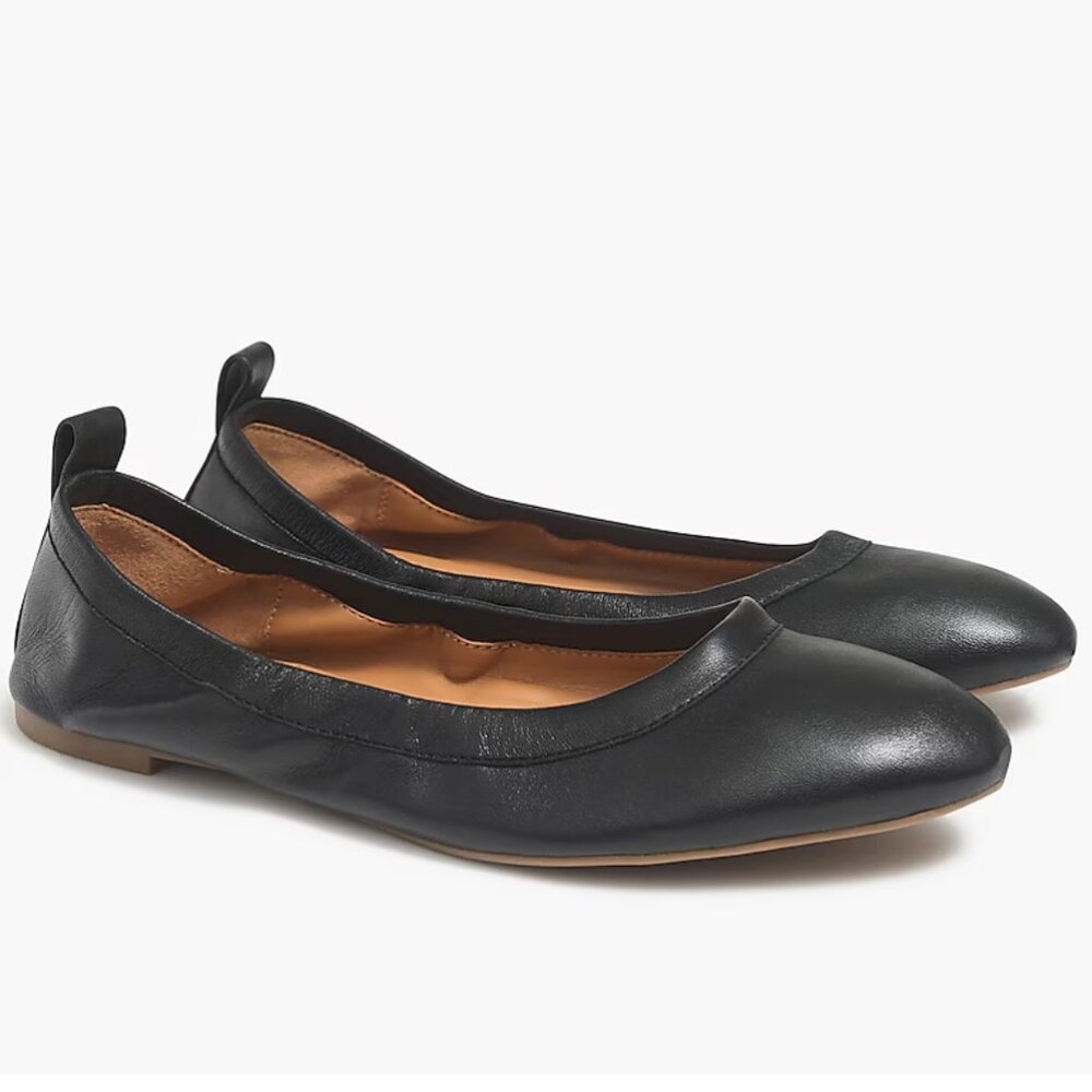 J. Crew Black Ballet Flats size 10